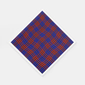 Red Blue Plaid Checker Seamless Pattern Serviette (Ecke)