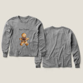 Red Blue Plaid Christmas Gingerbread Cookie (Design Vorder- & Rückseite)