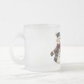 Red Blue Plaid Christmas Snowman Mattglastasse (Links)