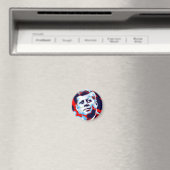 Red Blue Pop Art JFK John F. Kennedy Magnet (In Situ (Geschirrspüler))