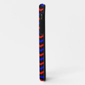Red Blue Saxon Sign Case-Mate iPhone Hülle (Hinten/Links)