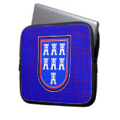 Red Blue Saxon Sign Laptopschutzhülle (Vorderseite Links)