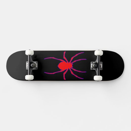 Red Blue Spider Skateboard Design (Horizontal)