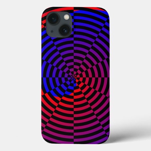 Red & Blue Spiral von Kenneth Yoncich Case-Mate iPhone Hülle (Rückseite)