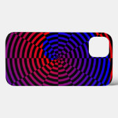 Red & Blue Spiral von Kenneth Yoncich Case-Mate iPhone Hülle (Rückseite (Horizontal))