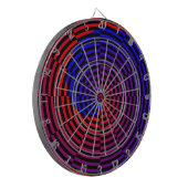 Red & Blue Spiral von Kenneth Yoncich Dartscheibe (Vorderseite Links)