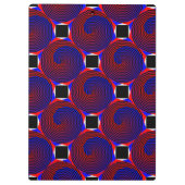 Red & Blue Spiral von Kenneth Yoncich Klemmbrett (Rückseite)