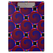 Red & Blue Spiral von Kenneth Yoncich Klemmbrett (Vorderseite)