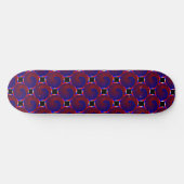 Red & Blue Spiral von Kenneth Yoncich Skateboard (Horizontal)