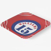 Red & Blue Sports Themenpapier Plakat Pappteller (Gewinkelt)