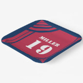 Red & Blue Sports Themenpapier Plakat Pappteller (Gewinkelt)