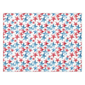 Red Blue Star 4. Juli Tablecloth Tischdecke (Vorderseite (Horizontal))