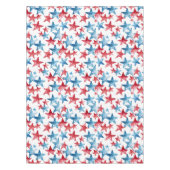 Red Blue Star 4. Juli Tablecloth Tischdecke (Vorderseite)