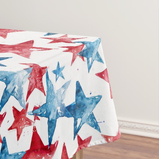 Red Blue Star 4. Juli Tablecloth Tischdecke (Beispiel)
