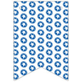 Red & Blue Stars Pattern - Patriotic / 4. Juli Wimpelkette (Zweite Fahne)