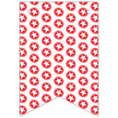 Red & Blue Stars Pattern - Patriotic / 4. Juli Wimpelkette (Erste Fahne)