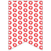 Red & Blue Stars Pattern - Patriotic / 4. Juli Wimpelkette (Dritte Fahne)