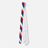 Red Blue Streifen Krawatte (Rückseite)