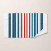 Red Blue Stripes Handtuch (Handtuch)