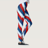 Red Blue Stripes Leggings (Rechts)