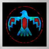 Red & Blue Thunderbird Poster (Vorne)