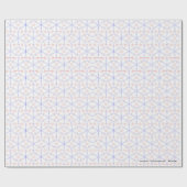 Red Blue Tulip Buds Geschenkpapier (Flach)