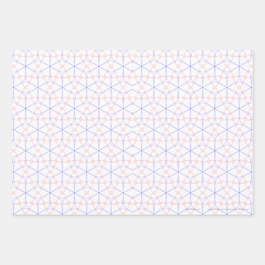 Red Blue Tulip Buds Geschenkpapier Set (Vorderseite 3)