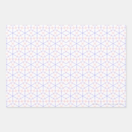 Red Blue Tulip Buds Geschenkpapier Set (Vorderseite)