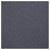 Red Blue und Beige Overlay Circles auf Dunkelblau Stoff (Muster)