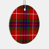 Red Blue und Green Clan Fraser Tartan Keramikornament (Rechts)