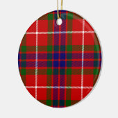 Red Blue und Green Clan Fraser Tartan Keramikornament (Links)