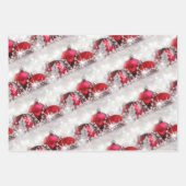 Red Blue und Green Weihnachtsschmuck Geschenkpapier Set (Vorderseite)
