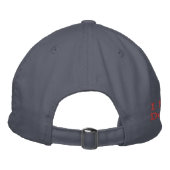 Red & Blue USA "I wirklich do Care" erschüttert Bestickte Baseballkappe (Rückseite)