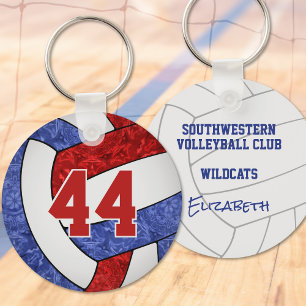 Red Blue Volleyball Schlüsselanhänger w Schulmanns