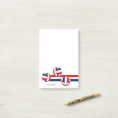 Red Blue Volleyballs Sondername des Athleten Post-it Klebezettel (Auf Schreibtisch)