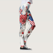 Red Blue White Patriotic 3D-Blume