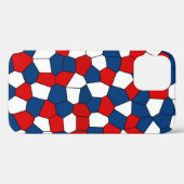 Red Blue White Pattern Case-Mate iPhone Hülle (Rückseite (Horizontal))