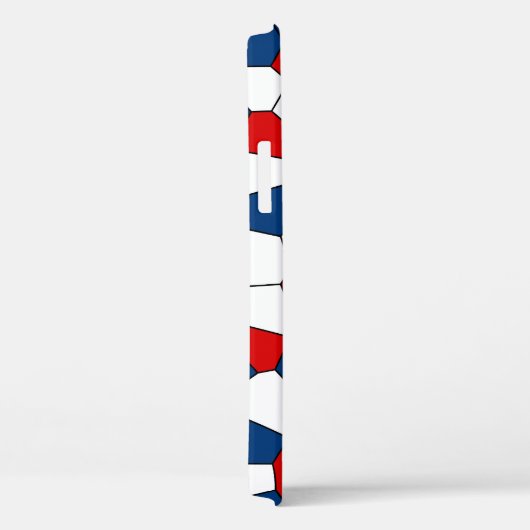 Red Blue White Pattern Case-Mate iPhone Hülle (Rückseite / Rechts)