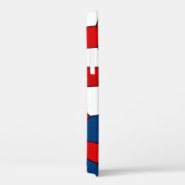 Red Blue White Pattern Case-Mate iPhone Hülle (Rückseite / Rechts)