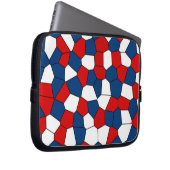 Red Blue White Pattern Laptopschutzhülle (Vorne Rechts)