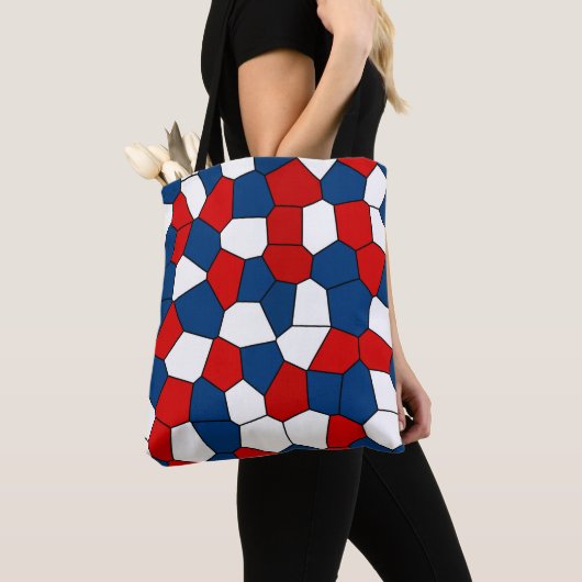 Red Blue White Pattern Tasche (Von Nahem)