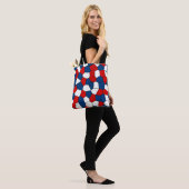 Red Blue White Pattern Tasche (Am Model)