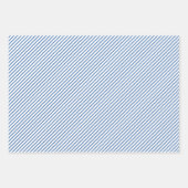 Red Blue White Stripes and Stars Patriotic Geschenkpapier Set (Vorderseite)