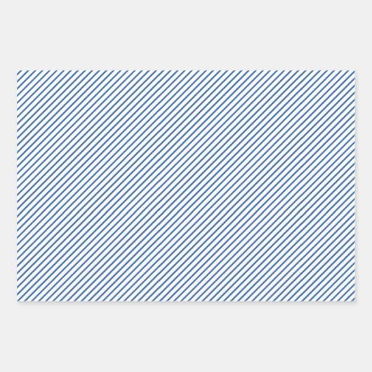 Red Blue White Stripes and Stars Patriotic Geschenkpapier Set (Vorderseite)