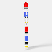 Red Blue White Stripes Design Case-Mate iPhone Hülle (Rückseite / Links)