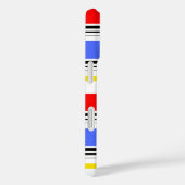 Red Blue White Stripes Design Case-Mate iPhone Hülle (Rückseite / Rechts)