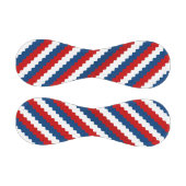Red Blue White Wavy Stripes Baseball (Paneele)