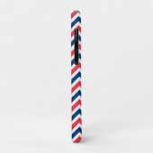 Red Blue White Zig Zag Lines Geometric Baseball Case-Mate iPhone Hülle (Hinten/Links)