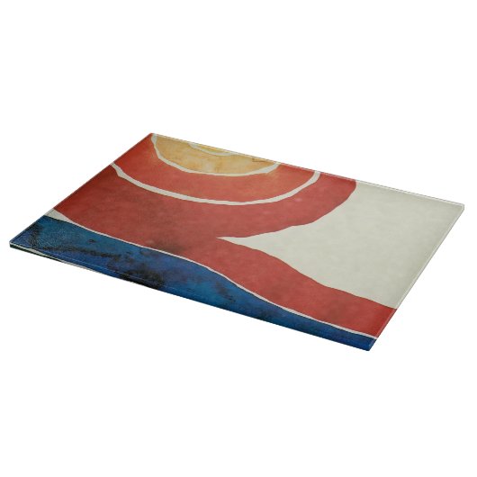 Red Blue Yellow Abend Star III Schneidebrett (Ecke)