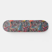 Red Blue Yellow Graffiti Skateboard (Horizontal)